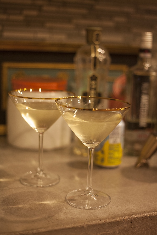 Gin and elderflower cocktail