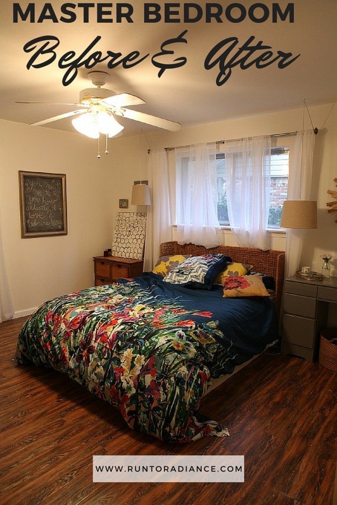 Must see before and after of a master bedroom eloquently done. Timeless,, personal and romantic