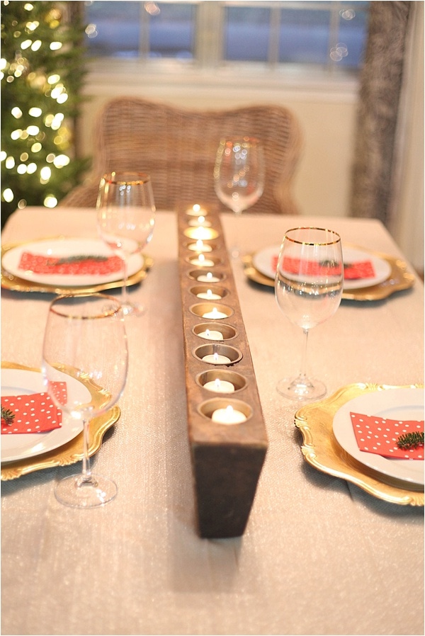 holiday table scape