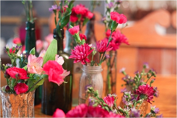 Pink flowers DIY bouquet