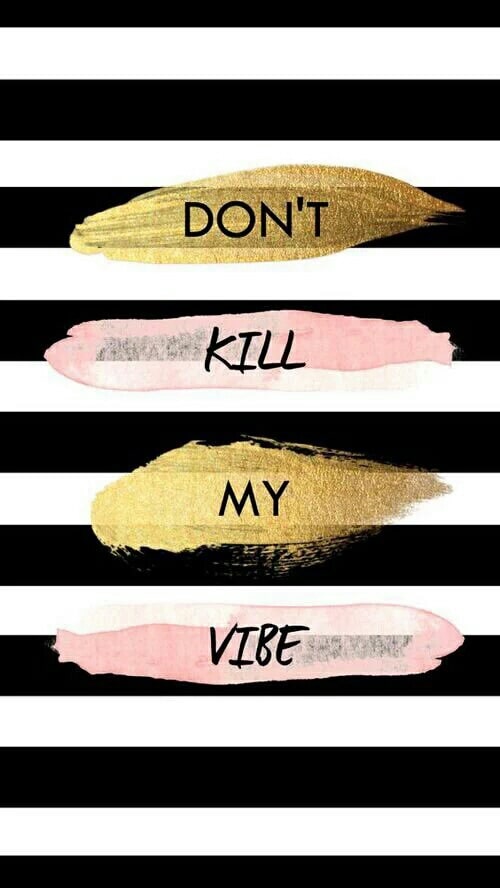 Iphone wallpaper download with quote. Black and white stripe background with pink and gold.