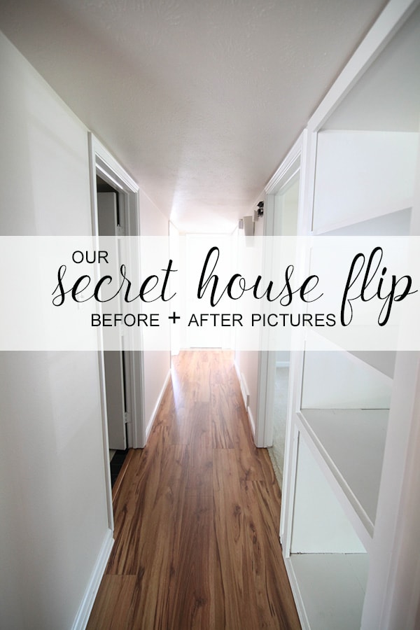 This flip house went from drab to fab! From foundation to roof, every bit of this house was remodeled and flipped—the after pictures are so much better!