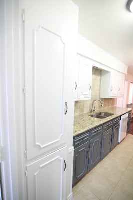 Our Navy and White Painted Kitchen Cabinets