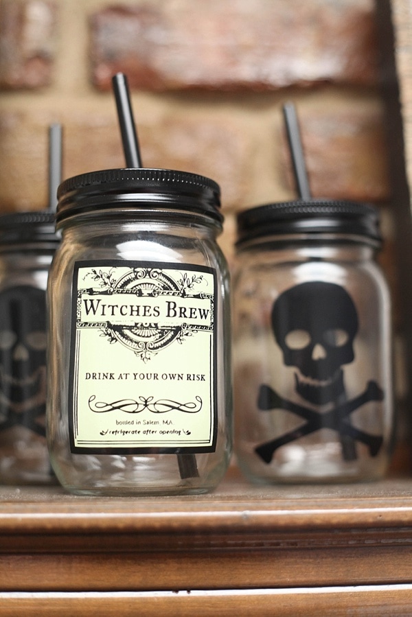 Mason jar witches brew