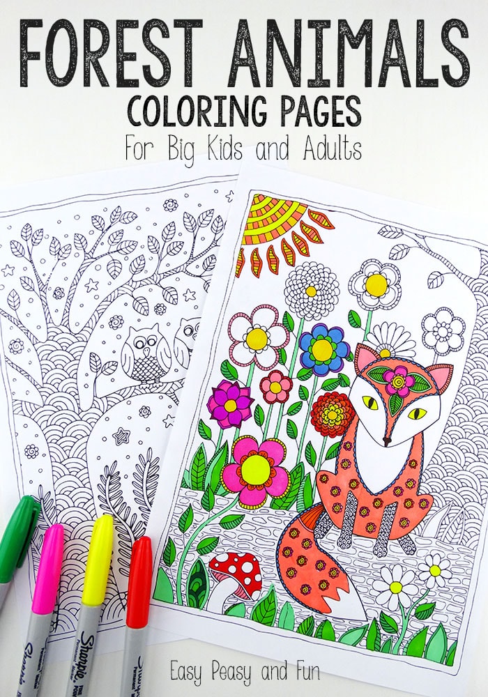 Forest-Animals-Coloring-Pages