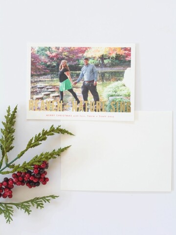 Our Christmas cards are SO cute this year! Love this gold foil option from Minted.com. Super cute!