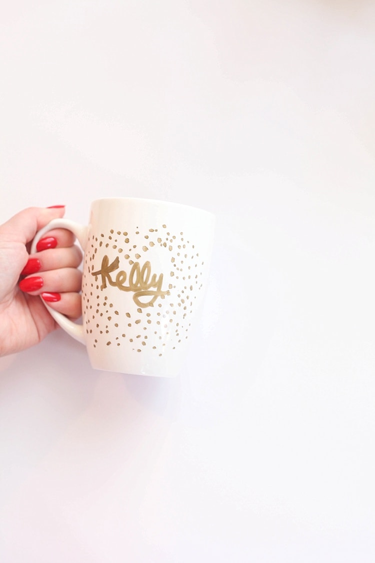 Easy DIY Personalized Mug + Gift Idea