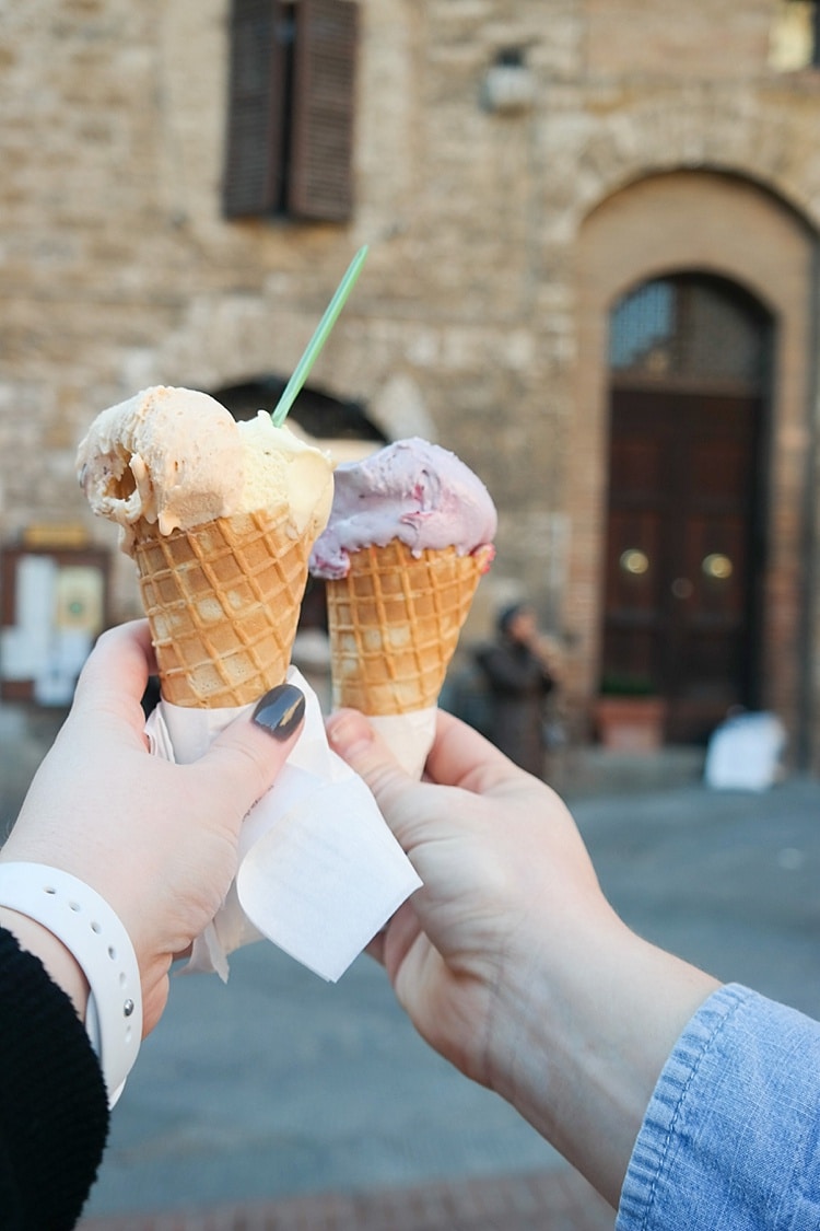 Gelateria Dondoli / world's best gelato / What to do for one day in Tuscany / San Gimignano / Tuscany, Italy
