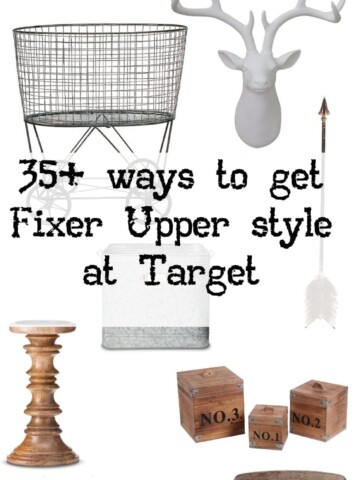 Over 30 ways to get Fixer Upper style from Target! Who knew their stuff was so cute? Totally going to get some of these.