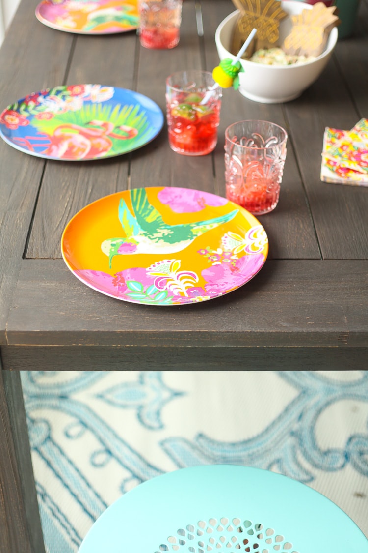 This outdoor makeover using World Market is perfect for summer! I love all the bright and happy colors.