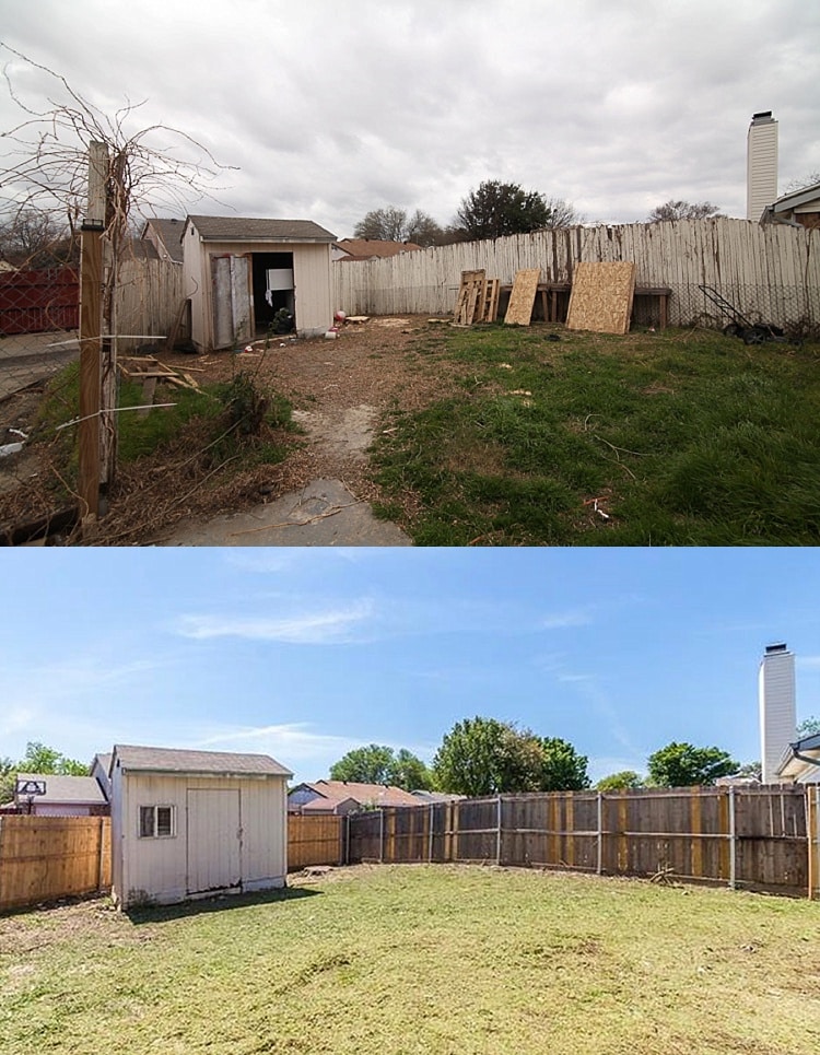 Great flip house diy of a ranch style home in Dallas, Texas.  These before and after pictures are inspiring. Great advice from the remodeling couple