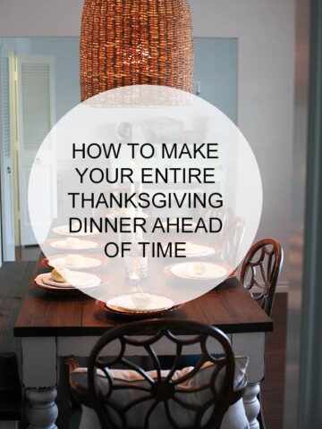 I'm stressing about hosting Thanksgiving but this post made me feel SO MUCH better! I didn't know there were so many make ahead Thanksgiving dishes - now I can spread out my cooking for several days instead of one morning. Phew!