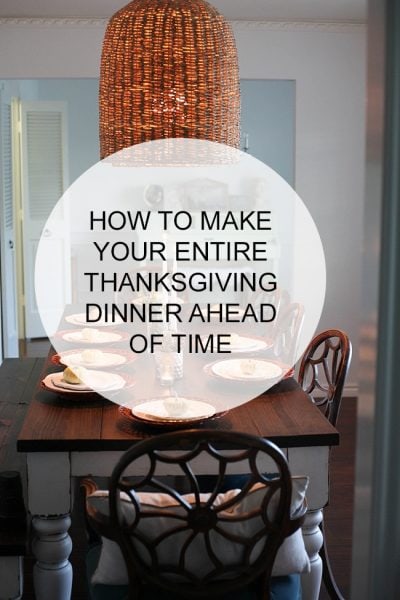 I'm stressing about hosting Thanksgiving but this post made me feel SO MUCH better! I didn't know there were so many make ahead Thanksgiving dishes - now I can spread out my cooking for several days instead of one morning. Phew!