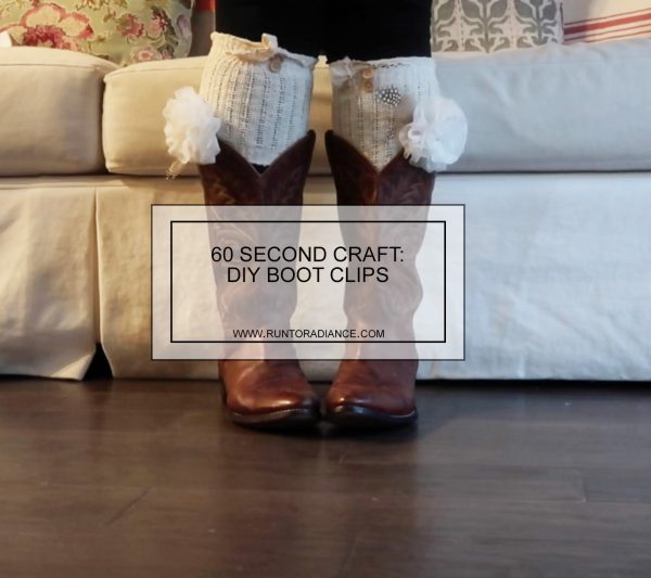 This 60 second craft is so easy and so cute! DIY boot clips are my new favorite thing!