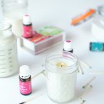These diy candles are so easy to make! They are homemade are with soy and scented with essential oils then poured into mason jars. This quick and easy diy project takes about 20 minutes from start to finish…even I can make diy candles!