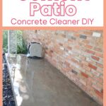 how to clean cement patio pin