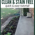 how to get concrete clean and stain fee pin