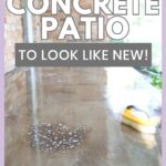 clean a concrete patio to look like new pin