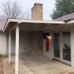 Detached garage and patio