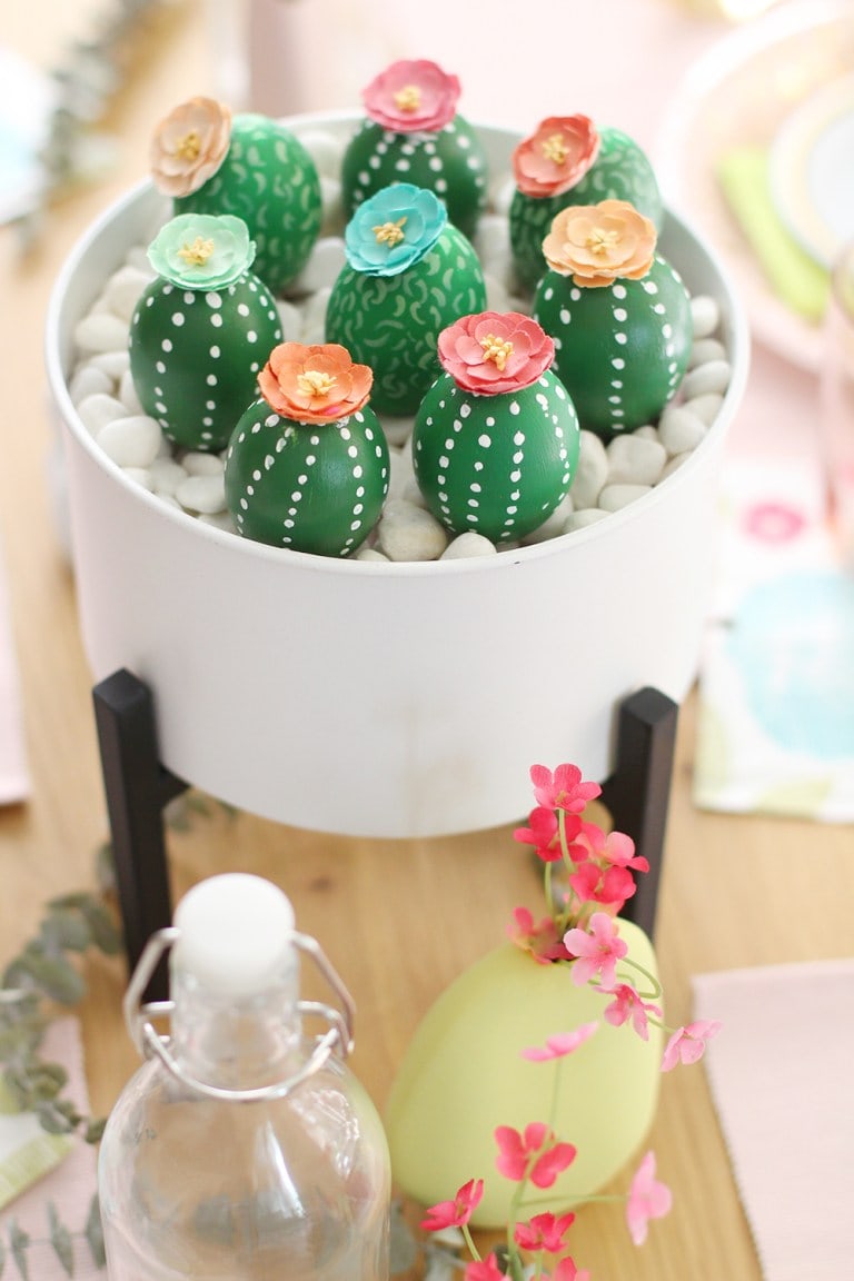 Cactus Easter eggs