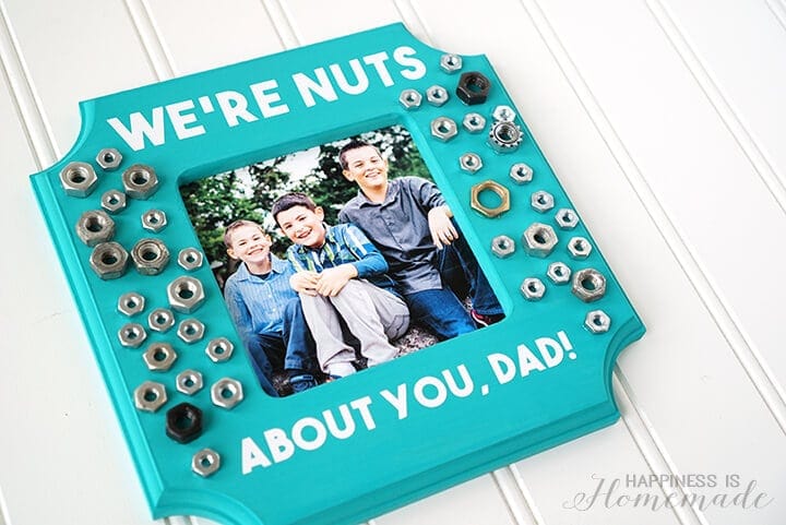 DIY photo frame craft for father's day 