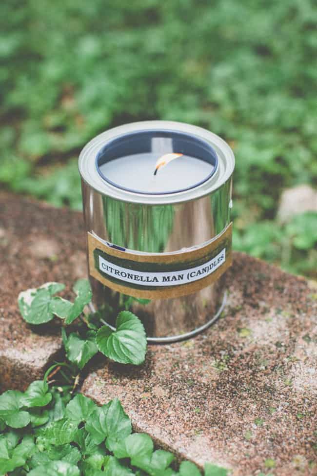 citronella candle makes unique Father's Day gifts