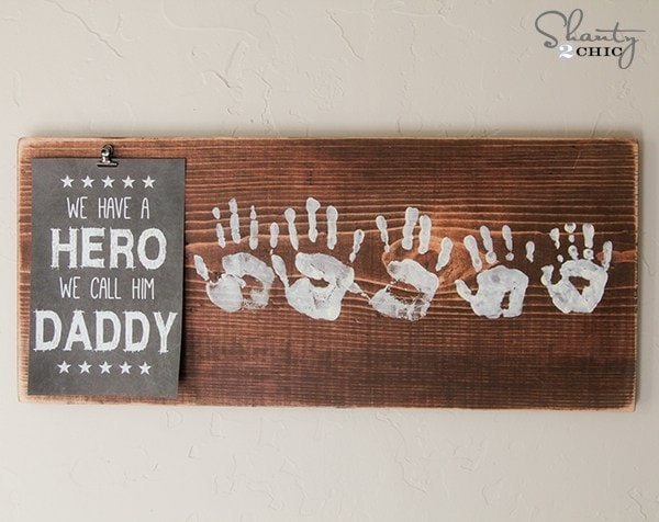 handprint fathers day craft for kids