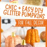 diy glitter pumpkins pin