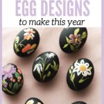 trendy diy black easter eggs pin