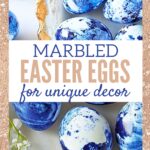 marbled easter eggs pinterest image