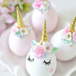 unicorn easter eggs craft