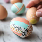 using washi tape for creative easter egg decorating ideas