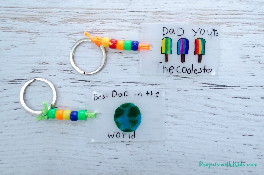 DIY Father's Day gifts - personalized key chains