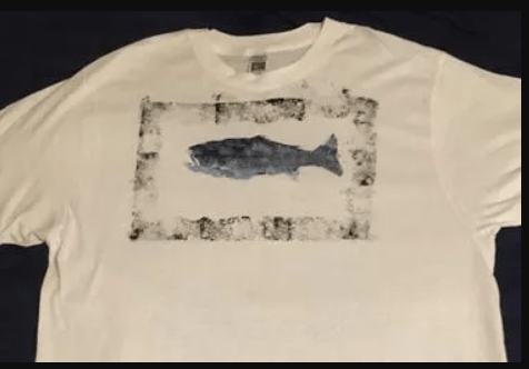 A painted Fish Shirt
