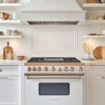 high end white stove and oven appliance