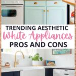 white appliances pros and cons collage