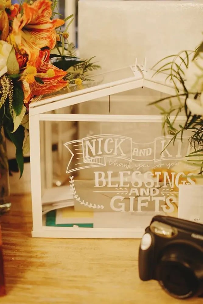 DIY mini greenhouse wedding decor