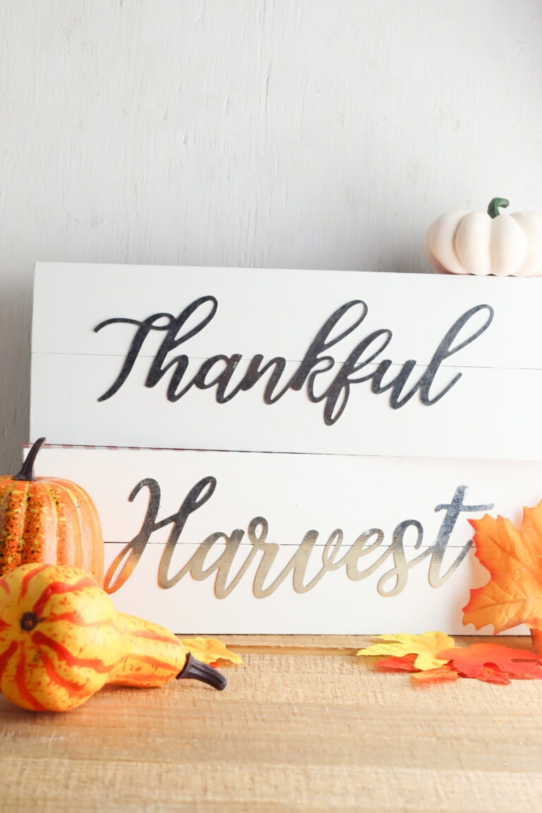 How to Make Your Own DIY Fall Metal Sign From The Dollar Tree
