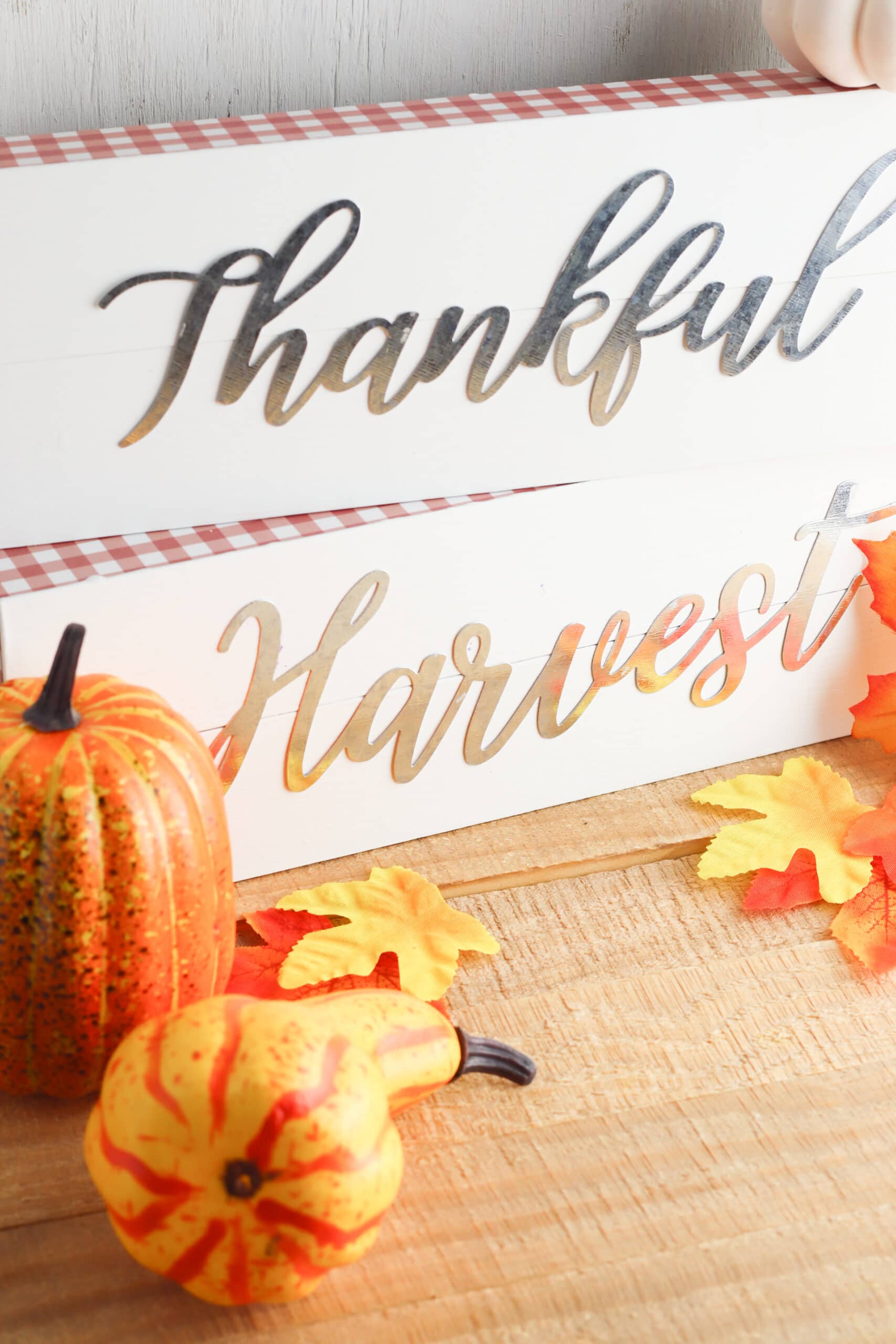 How to Make Your Own DIY Fall Metal Sign From The Dollar Tree - Run To ...