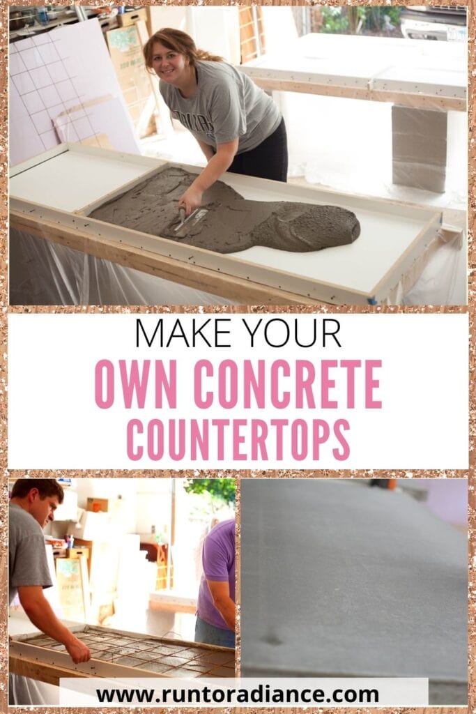 Diy Concrete Countertops Easy Step By, Average Cost Of Concrete Countertop Per Sq Ft