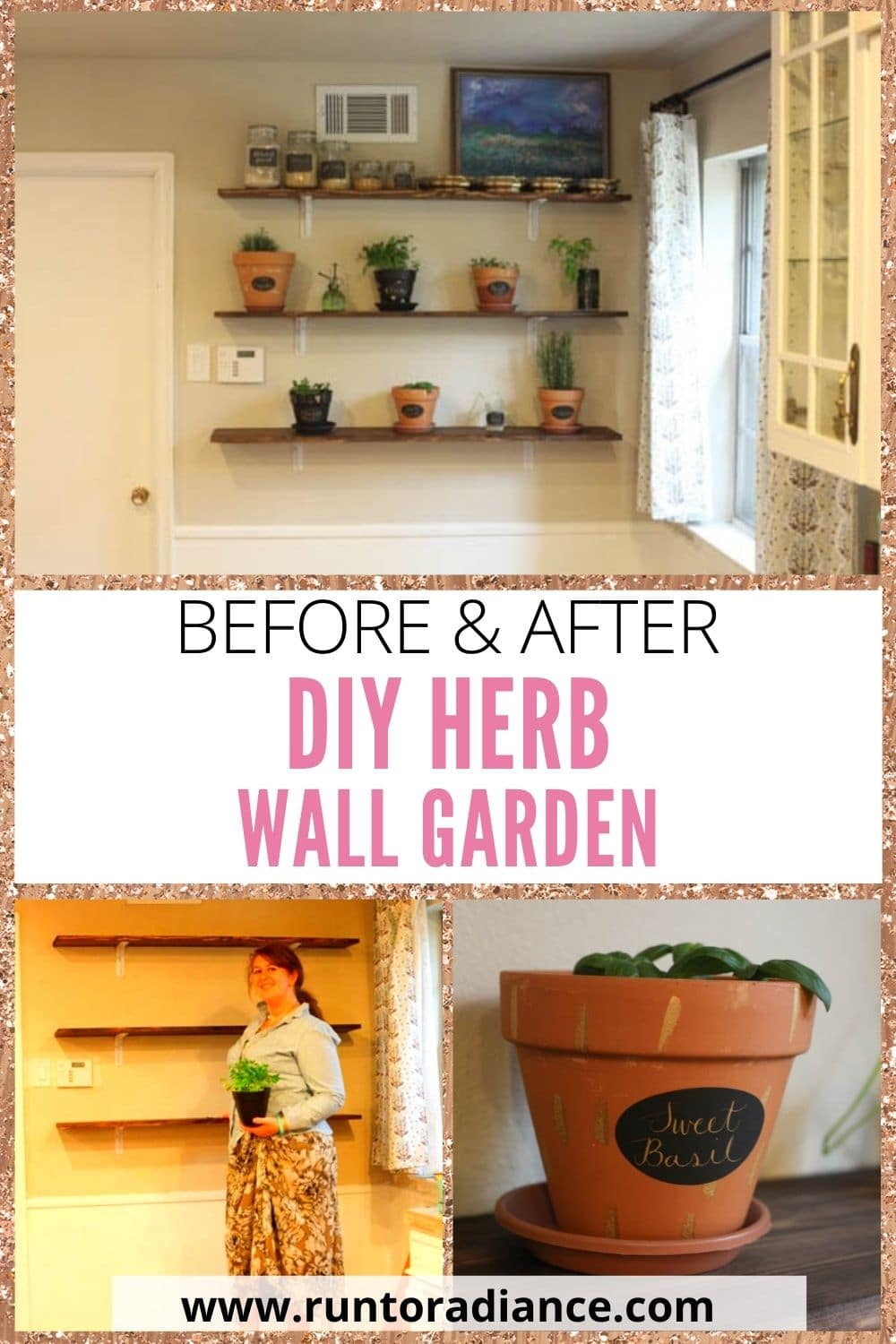 DIY Herb Wall Garden Grow Your Own Herbs Run To Radiance