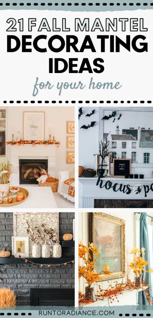 21 Fall Mantel Decorating Ideas for Your Home Pin