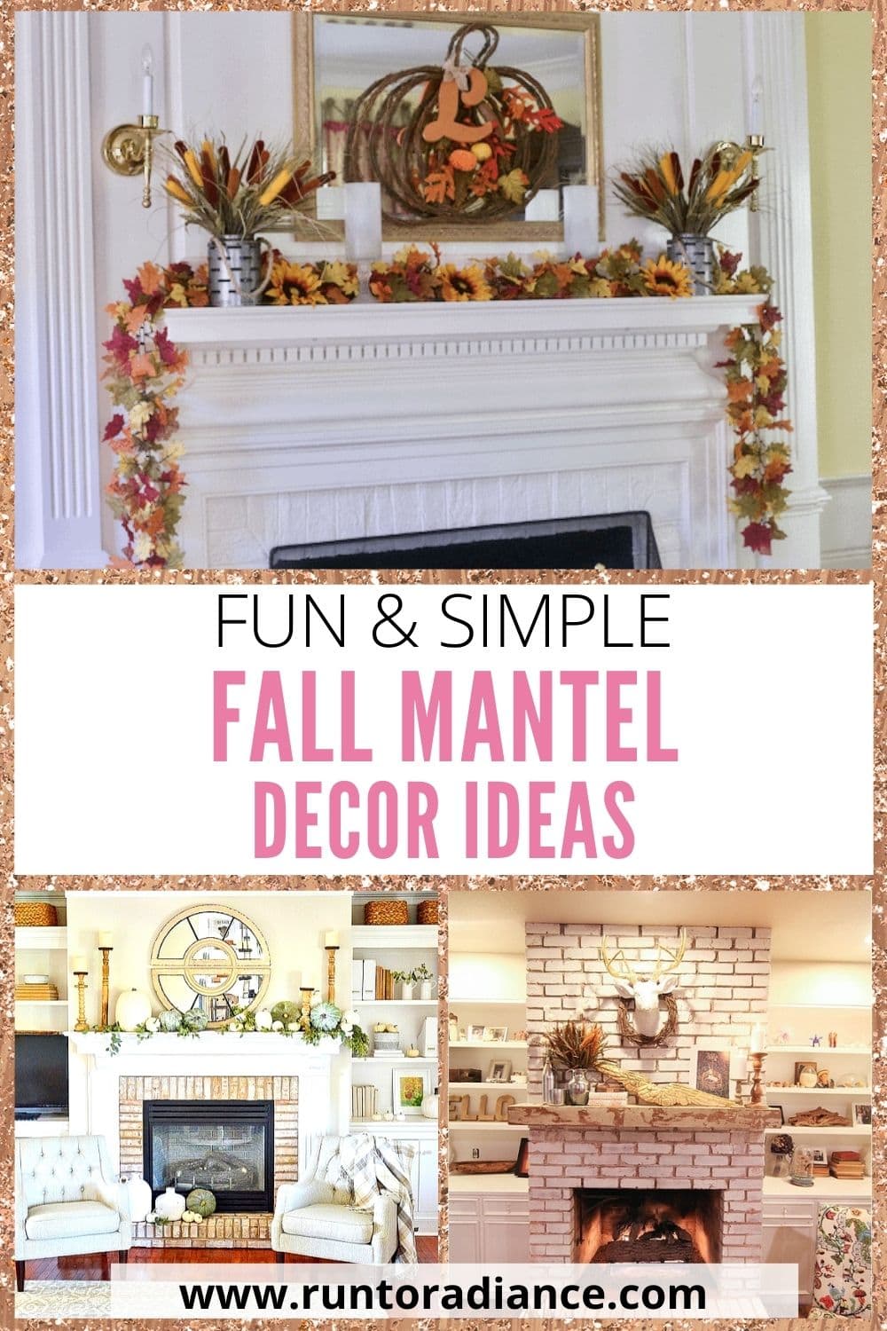 Fall Mantel Decor Ideas That Are Charming And Simple - Run To Radiance
