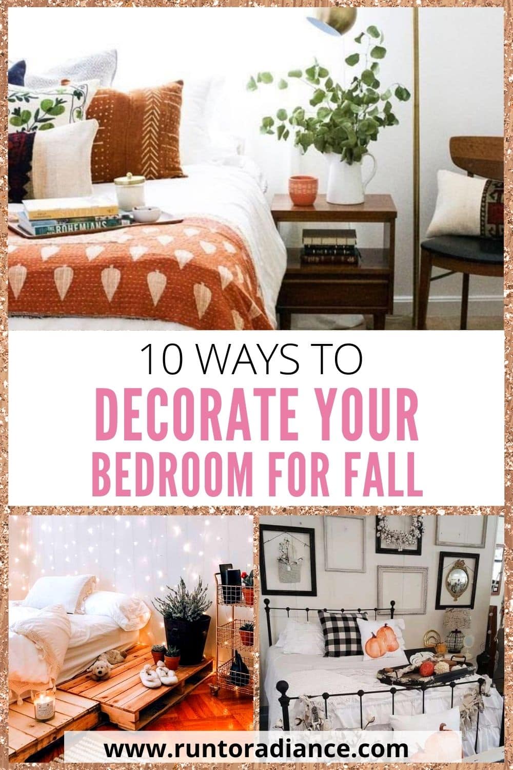 10 Ideas For Your Fall Bedroom Decor - Run To Radiance