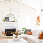 Living room setting with fall decor