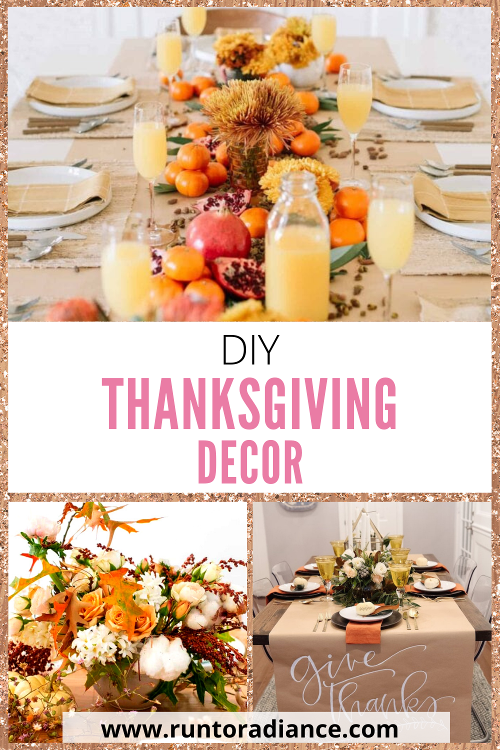 Thanksgiving Table Decor - Run To Radiance