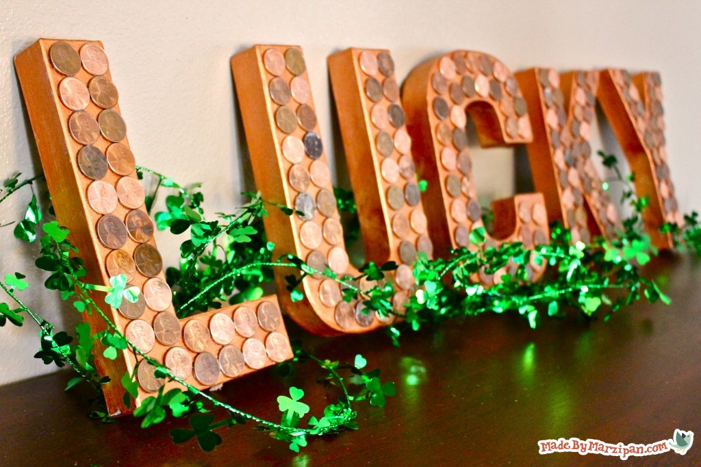 copper and penny "lucky" decor