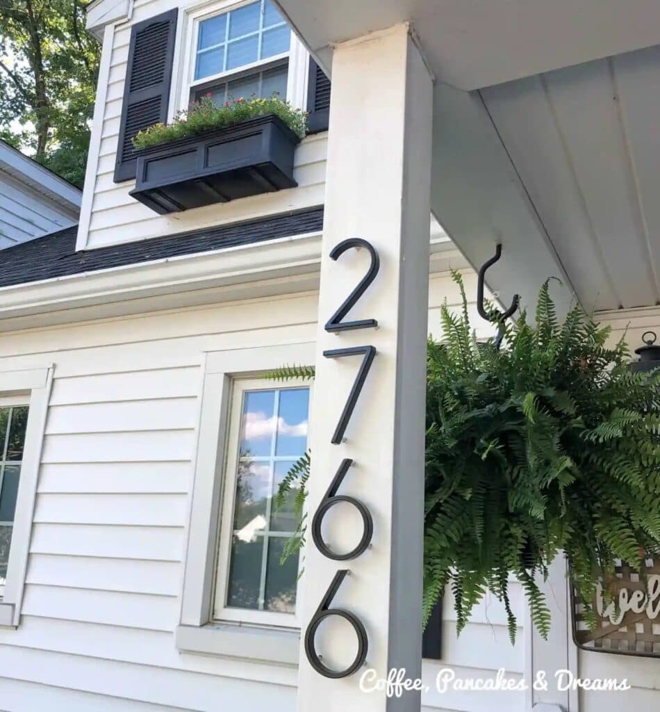 new house numbers is one of our top curb appeal tips