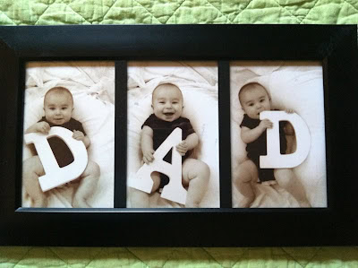 framed DAD photos of baby