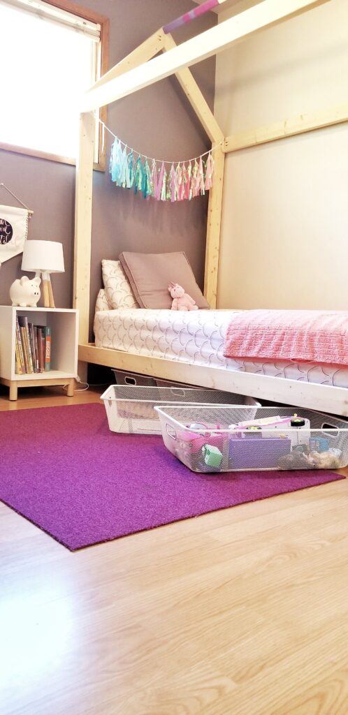 mesh baskets for under the bed toy storage ideas